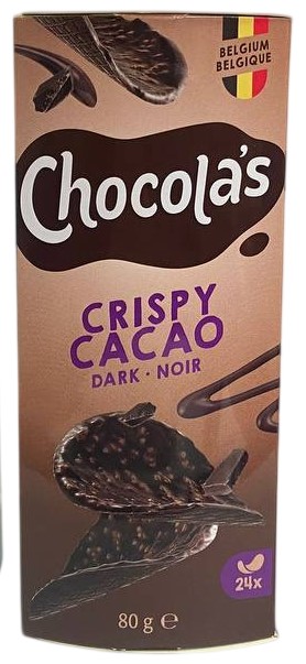 Chocola’s Dark (Шок.чипсы Чоколас темный шоколад) 80г (12) Chocola's Dark (Шок.чипсы Чоколас темный шоколад) 80г (12)