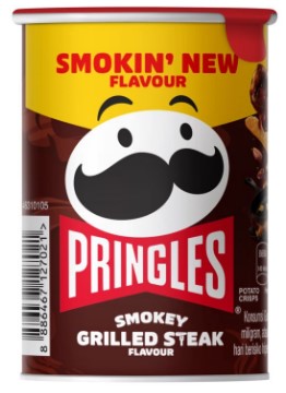 Pringles Smokey Grilled Steak (Чипсы Принглс Копченный Стейк) 42г (12) Малайзия