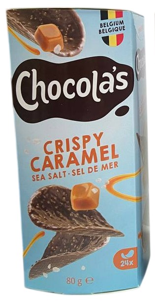 Chocola’s Caramel&Salt (Шок.чипсы Чоколас карамель&морская соль) 80г (12) Chocola's Caramel&Salt (Шок.чипсы Чоколас карамель&морская соль) 80г (12)