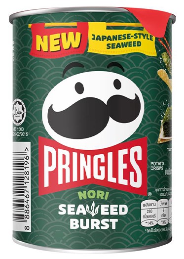 Pringles Nori Seaweed Burst (Чипсы Принглс Водоросли Нори) 42г (12) Малайзия