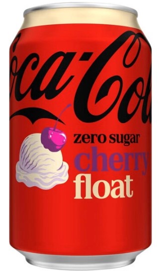 Газированный напиток «Coca-Cola Cherry Float» ZERO 330мл(24) Англия