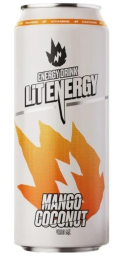 Энерг. напиток LiT ENERGY Mango Coconut (Манго Кокос) 450мл (12)