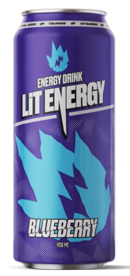 Энерг. напиток LiT ENERGY Blueberry (Черника) 450мл (12)