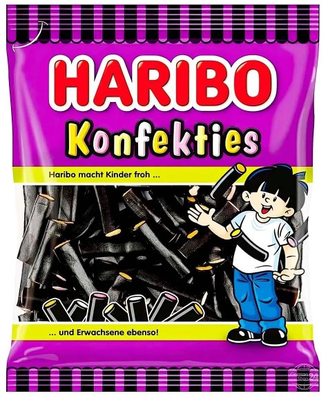 Жевательный мармелад Haribo Konfekties лакрица, 160 г