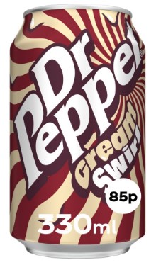 Напиток газированный Др Пеппер Крем Свирл (DR PEPPER Cream Swirl), 330мл