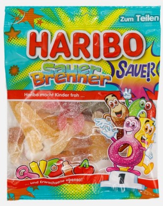 Жевательный мармелад Haribo Sauerbrenner Кислый Набор, 160 г