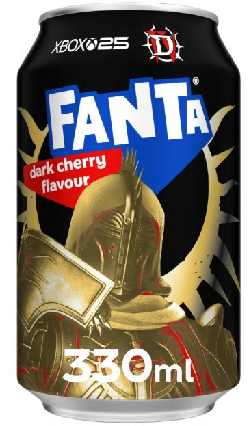 [M]Газированный напиток Fanta Dark Cherry flavor (Со вкусом темной вишни), 330мл(24) Великобритания