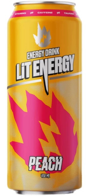 Энерг. напиток LiT ENERGY Peach (Персик) 450мл (12)