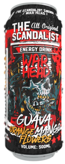 Напиток энергетический War Head  The Scandalist ENERGY DRINK 450мл