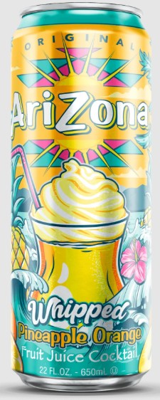 Arizona Whipped Pineapple (Аризона Взбитые сливки Ананас Апельсин) 650мл (24)