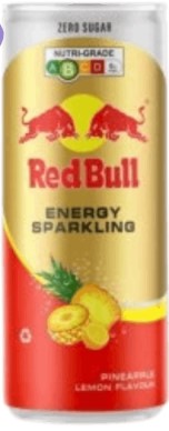RedBull Energy Sparkling Pineapple-Lemon( Редбул Зеро Ананас-Лимон) 250мл (24)