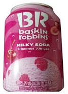 [M]Газированный напиток Baskin Robbins Milky Soda Cherries Jubilee(24)