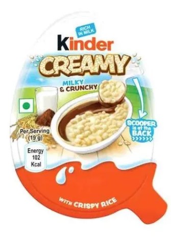 Kinder Creamy (Киндер с воздушным рисом и шоколадной начинкой) 19г (24)*12 Kinder Creamy (Киндер с воздушным рисом и шоколадной начинкой) 19г (24)*12