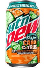 Газированный напиток «Mountain Dew» Baja Blast Cabo Citrus(12)