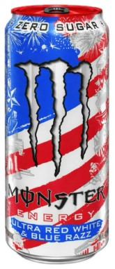 [M]Энергетический напиток Monster Energy Ultra Red White & Blue Razz 473 мл
