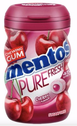 Mentos Pure Fresh Duo Cherry (Жев.резинка Ментос Вишня) 30г (12)*6
