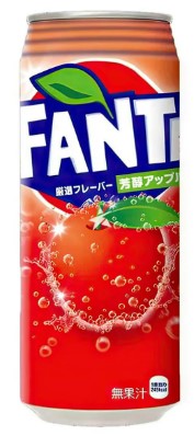 [M]Газированный напиток Fanta Rich Apple (Сочное Яблоко) 500мл (24) Япония