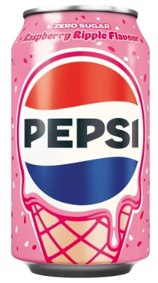[M]Газированный напиток Pepsi Raspberry Ripple 330мл(24)Великобритания