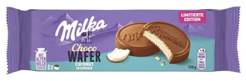 Вафли Milka Choco Wafer Coconut (Чоко Вафер Кокос) 150г (14)