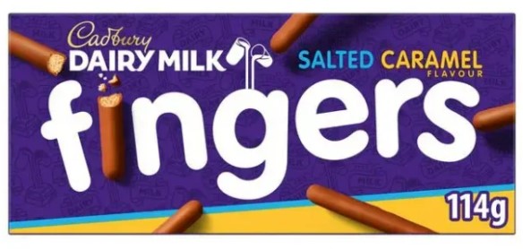 Cadbury Salted Caramel Fingers (Шок.палочки Кэдбери Соленая Карамель) 114г (20)