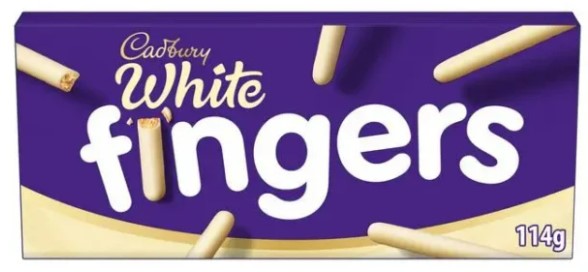 Cadbury White Fingers (Шок.палочки Кэдбери Вайт) 114г (20)
