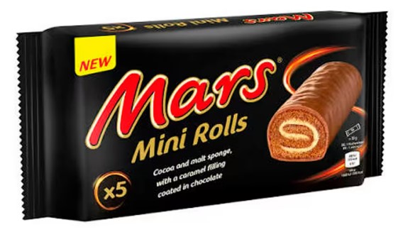 Пирожное бисквитное Mars Mini Rolls   150гр