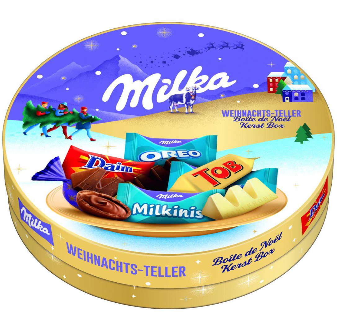 Milka & Friends Christmas (Рождеств. тарелка Милка и Друзья) 198г (13)